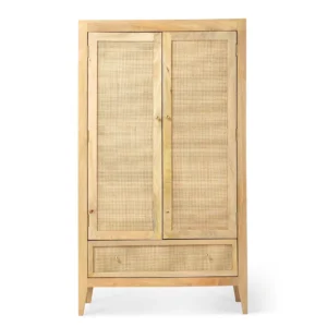 Minimal Rattan Wardrobe