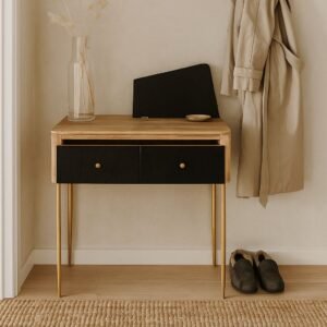Rectangular Table with Top Storage