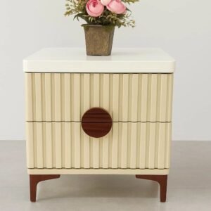 Woodkalakar Ribora Modern Retro Bedside Table